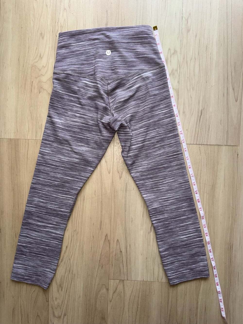 Lululemon Wunder Under High-Rise Crop 21" Space Dye Purple Size 4 - Picture 4 of 5
